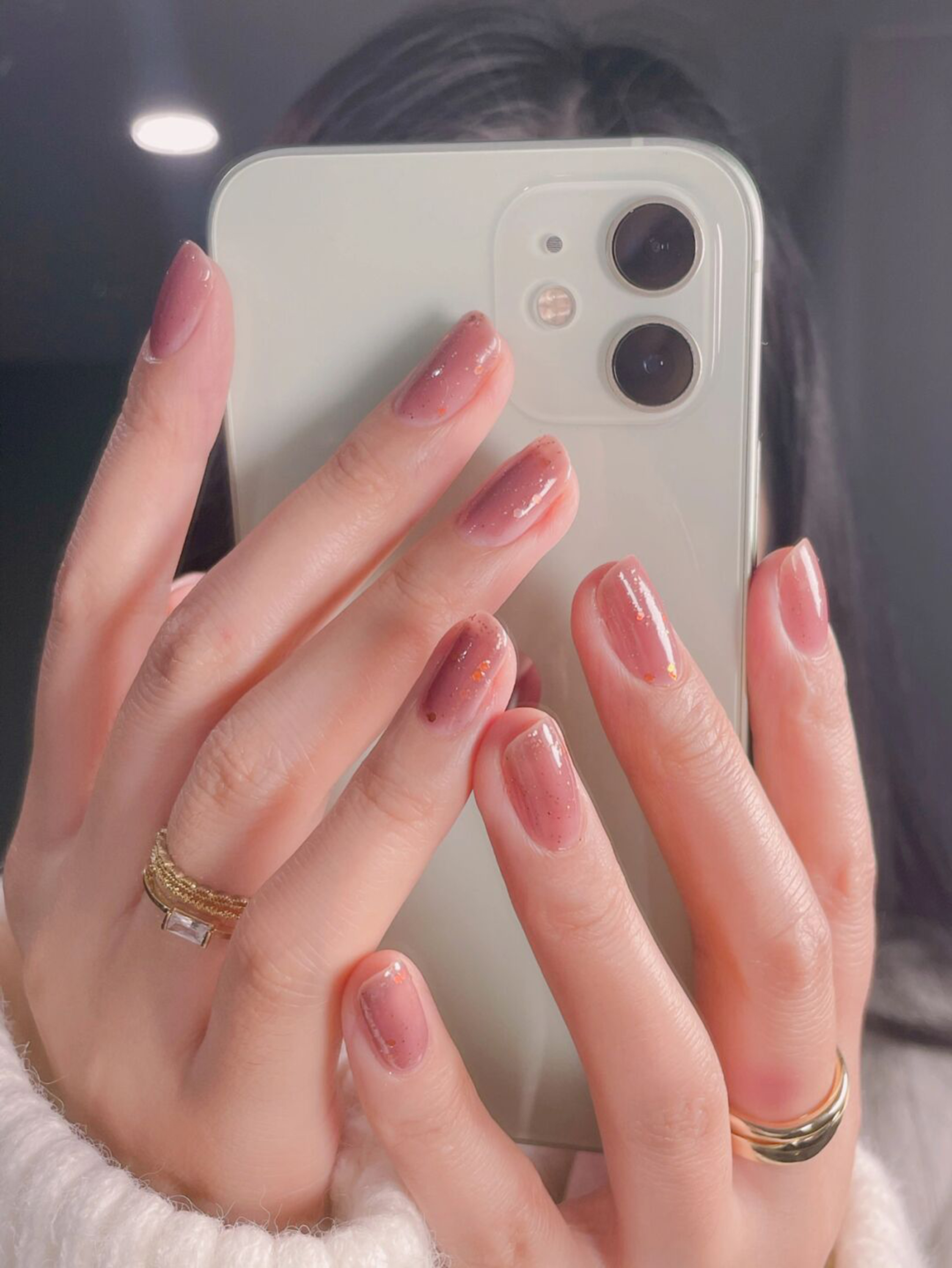 Pink Simple Short Round Nails shown as a nail art design with pink, simple, gel, round and short details.