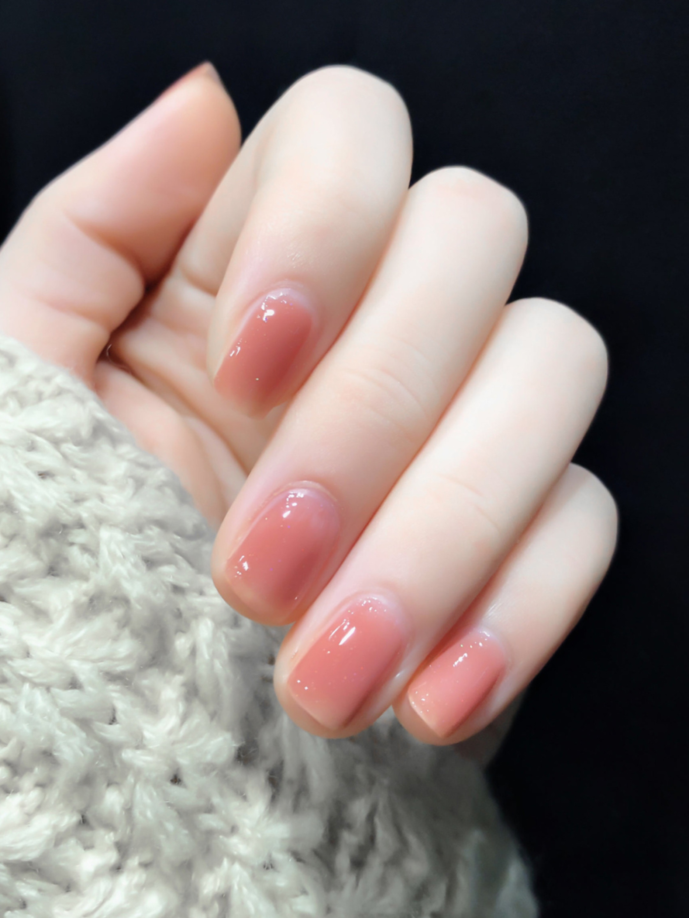 Nude Simple Short Round Nails shown as a nail art design with nude, simple, round and short details.
